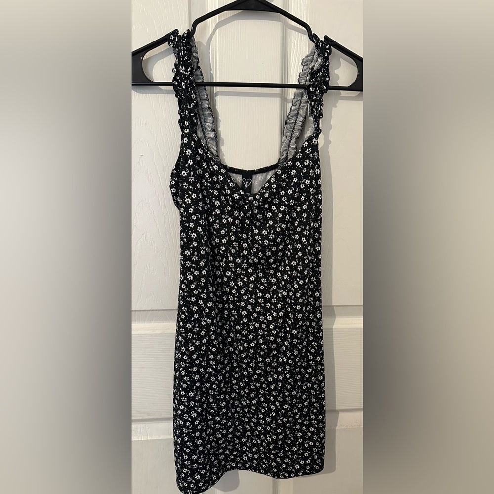 Windsor Floral Black and White Dress